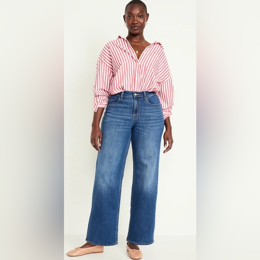 Old Navy High Rise Wow Wide Leg Jeans